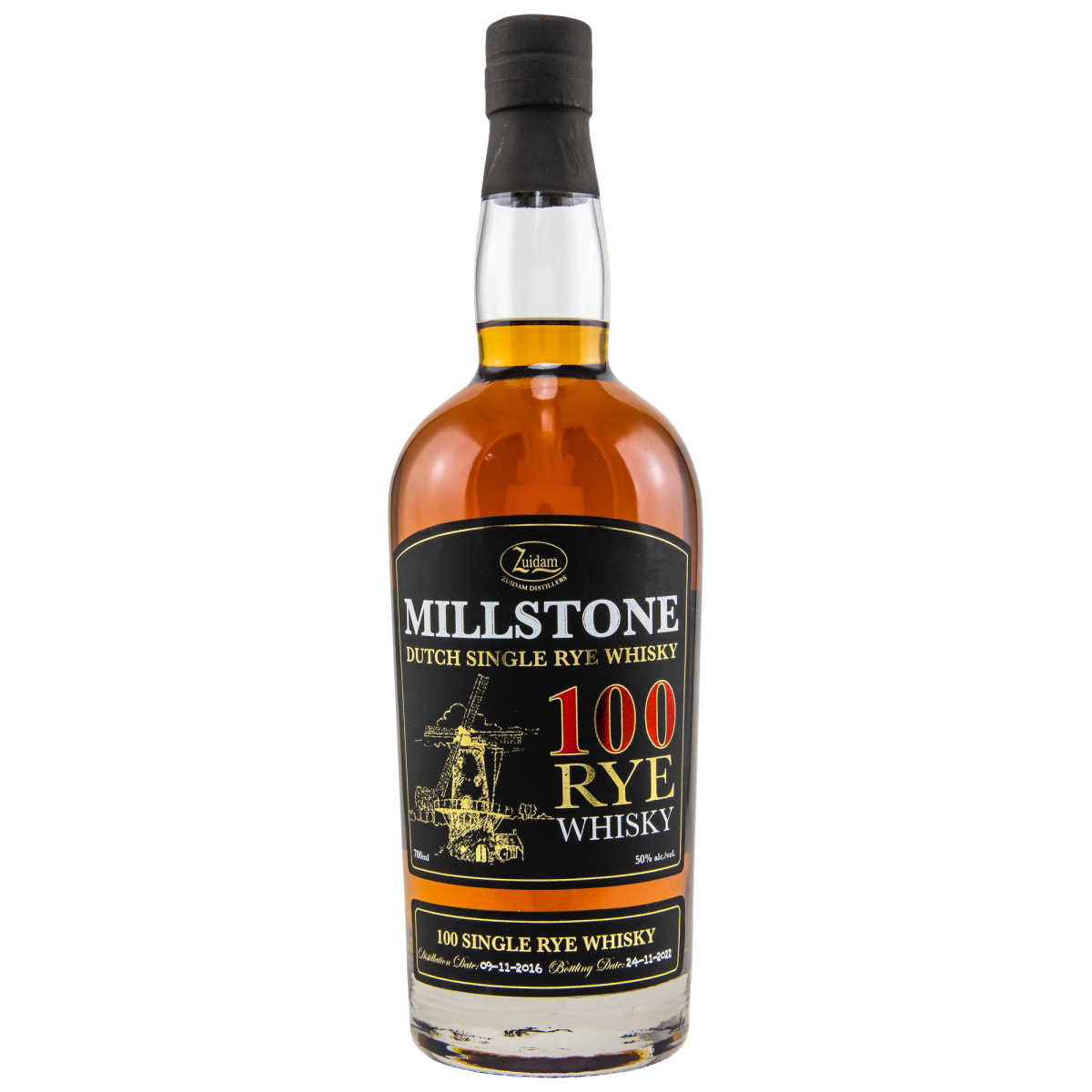 Millstone 6 Jahre 100 Single Rye Whisky, 50 %, 0,7 l