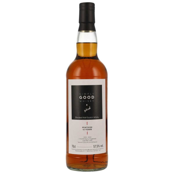 Peatside 13 Jahre 1st Fill PX Sherry Hogshead, 57,5 %, Simply Good Whisky 0,7 l